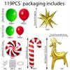 Christmas Balloons Garland Arch Kit 119PCS Latex and Aluminium Film Balloons for New Year Christmas Birthday Party Decorations