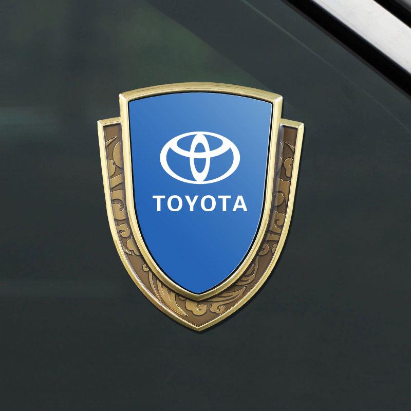 

Auto car Door Trunk Fender Decoration Shield Protective Sticker For Toyota Yaris Camry Corolla Prius Prado CHR RAV4 crown verso