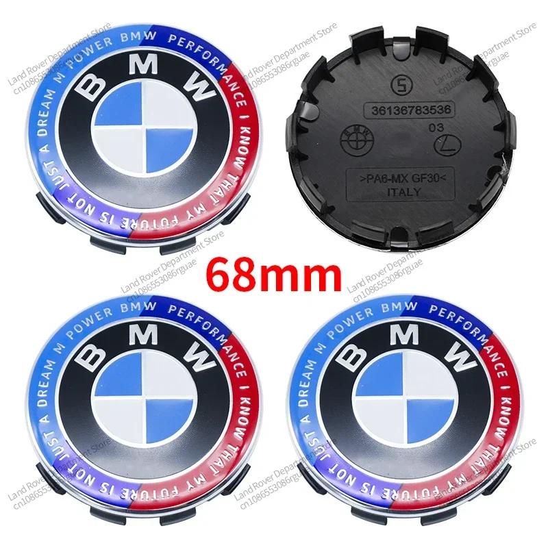 7 szt. Dla BMW Model Złączny Emblemat Logo na Maskę Przód 82 mm + Odznaka Tył 74 mm + Kołpak Koła 56/68 mm + Naklejka na Kierownicę 45 mm do Wszystkich BMW