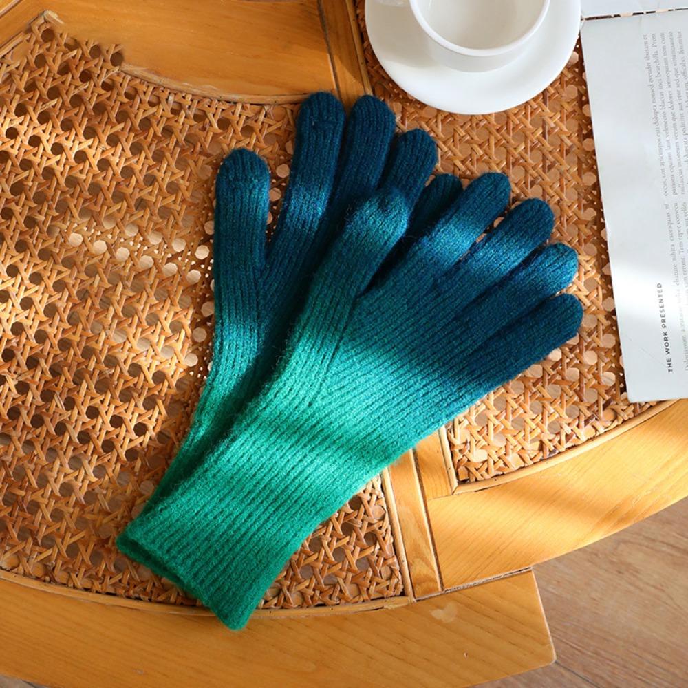 

Casual Style Winter Warm Gloves Open Finger Gloves Autumn and Winter Style 5