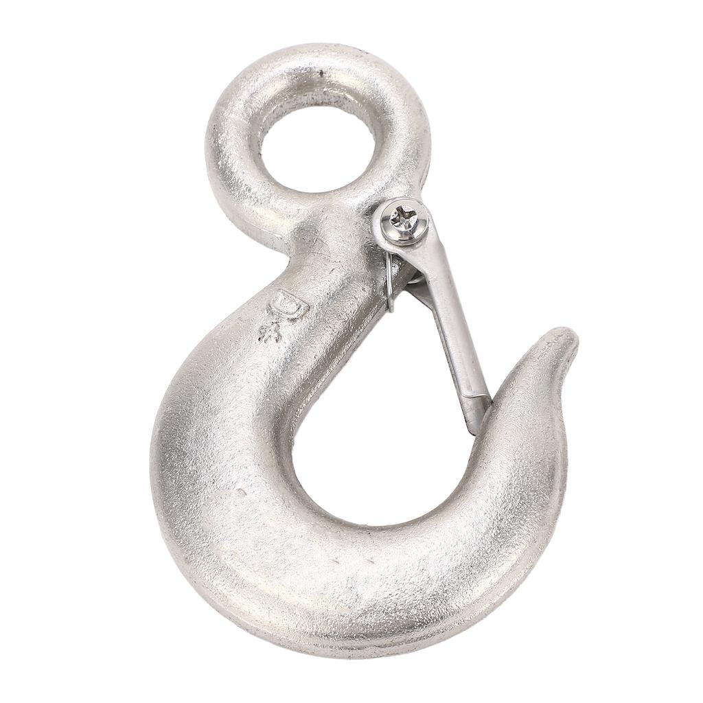 1T Lifting Hook 304 Stainless Steel Heavy Duty Hook for Industrial Hoisting Port Transportation
