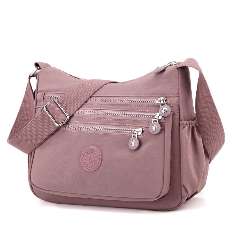 

Сумка через плечо Сумка через плечо для женщин Сумки-мессенджеры Водонепроницаемая нейлоновая женская сумка розовый