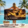 Custom Text Beach Towel, Soft Absorbent Swimming Multi-use TowelThe Mummy