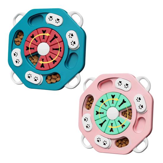 1/2 Peças Brinquedo Interativo de Petiscos para Cães Treinamento de QI Estimulante Mental Alimentador Lento Dispensador de Petiscos Cães Grandes Médios Pequenos Brinquedo de Enriquecimento