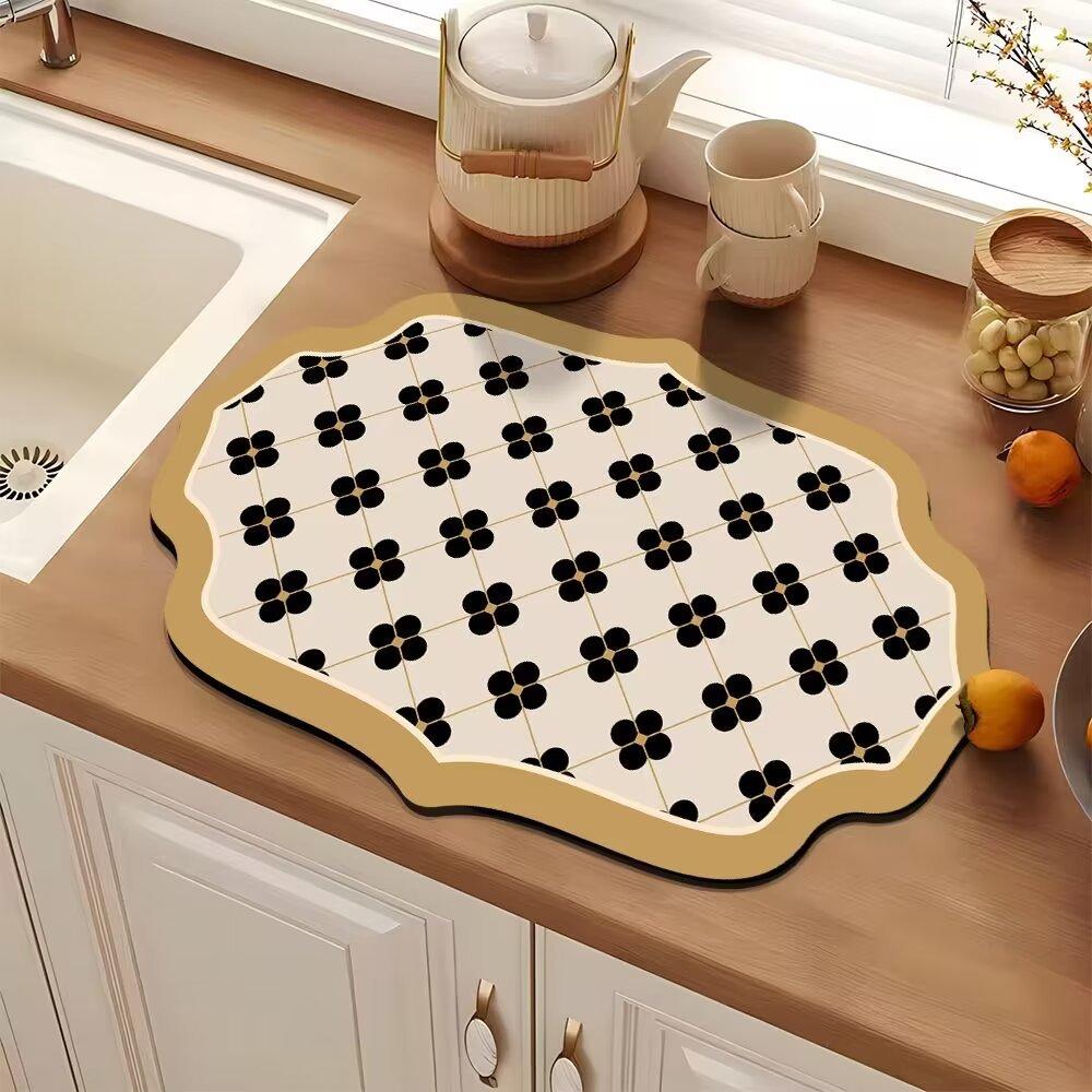 

Специальная форма кухонной посуды Дренажная прокладка Теплоизоляционная прокладка Бытовая столешница Абсорбирующая нескользящая моющаяся подставка под прибор Абсорбирующая масло 40 * 60Cm [Diatom mud 2.5mm]