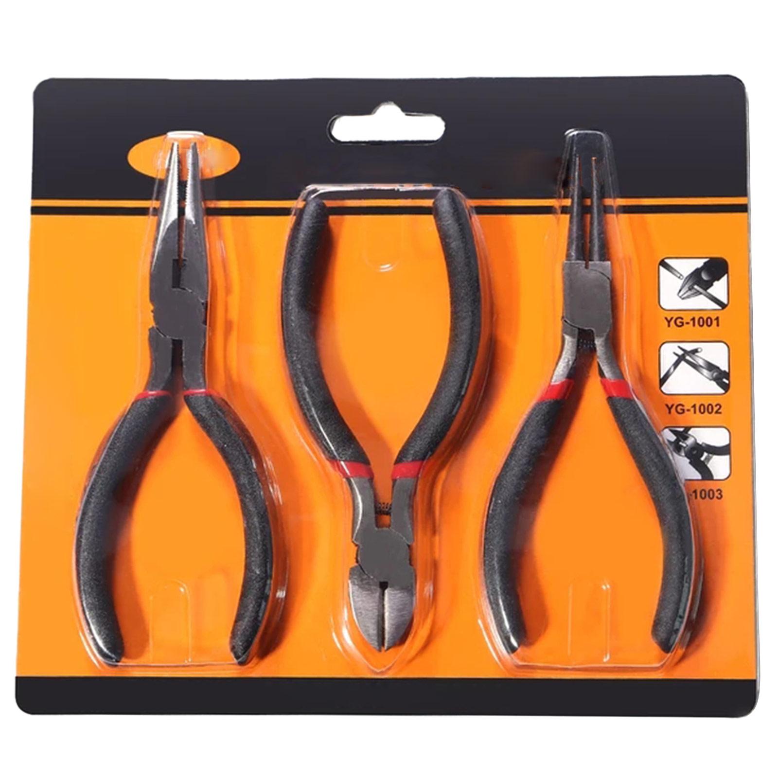 

3 шт./компл. плоскогубцы для ювелирных изделий, плоскогубцы с боковыми ножницами, кусачки из нержавеющей стали, плоскогубцы с плоским носом, изготовление ювелирных изделий