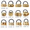 Retro Gold Geometric Hair Clips and Ponytail Ties