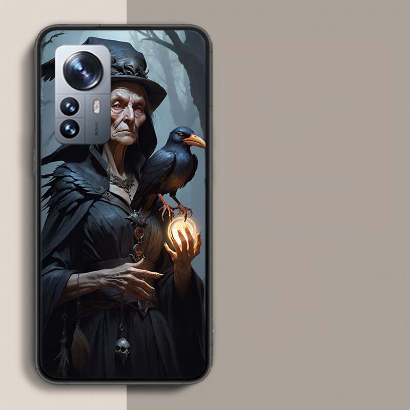 Halloween Moon Witch Horror Phone Case For Redmi Note 13 Pro Plus 14 Pro+ 12S 12 11S 11T 11E 11 10S 10 9S 9 Xiaomi Capa TPU