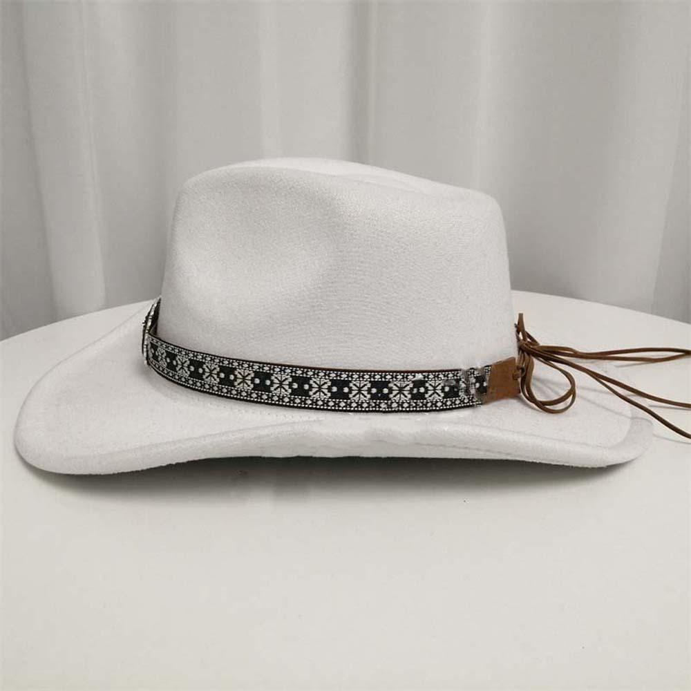 Cotton Sun Protection Knight Hat Wide Brim Cowgirls Visor Cap Adjustable Tibetan Hat  Men