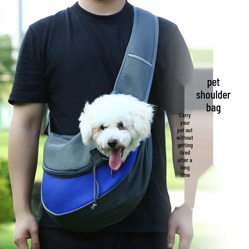 Breathable Crossbody Cat & Small Dog Backpack for Summer Outings