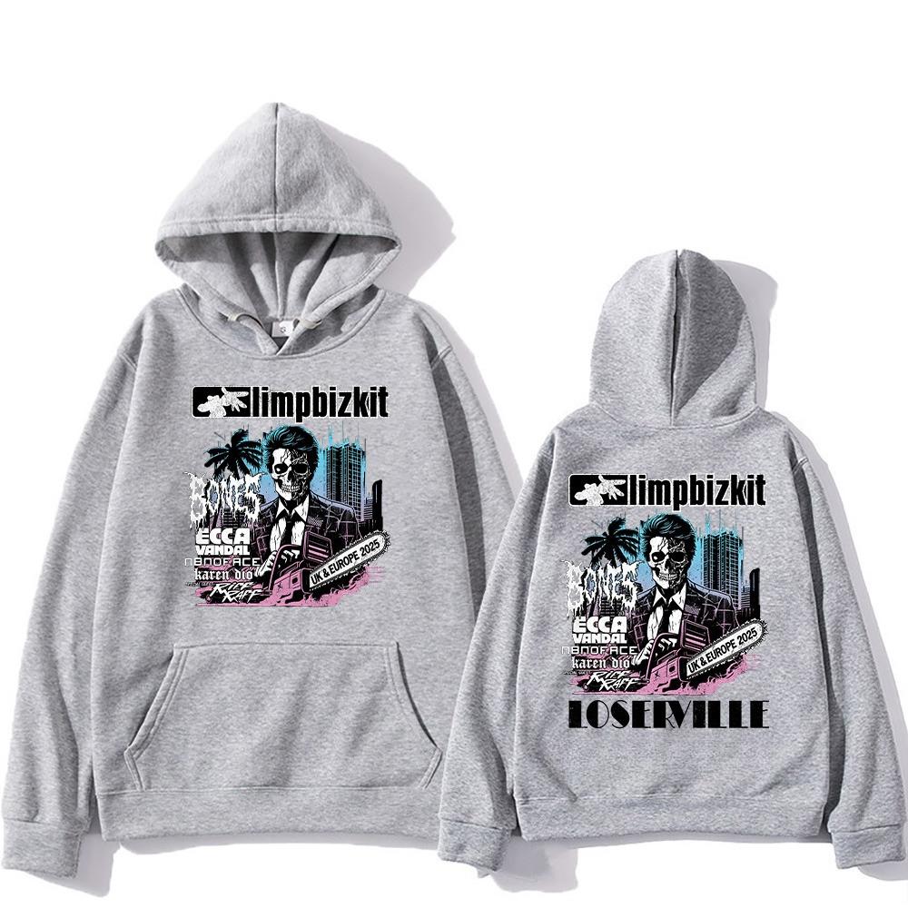 Limp Bizkit Pullovers UK and Europe Tour Graphic Printing Sweatshirts Men Women Popular Clothing High Street Casual Pullovers