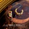 Retro fashion oil-dripping earrings niche temperament medieval style earrings personality high-end pearl earrings