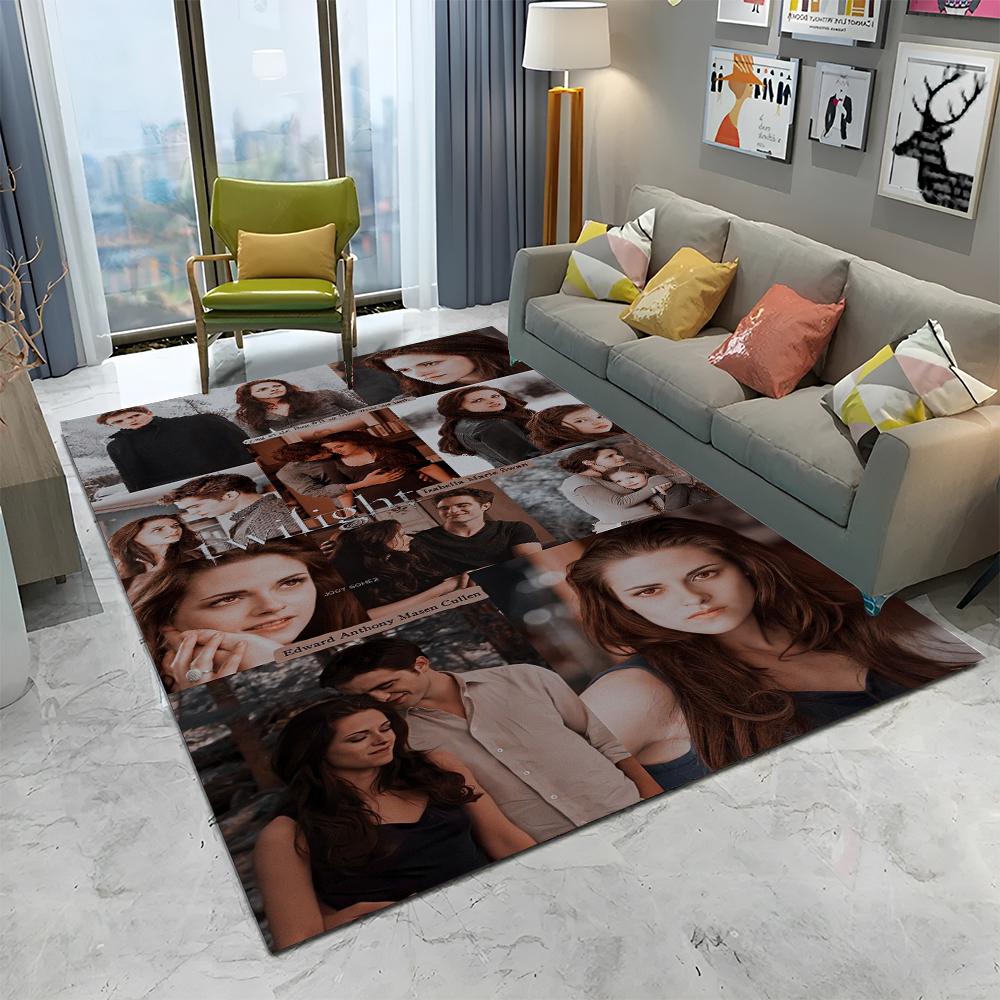 3D-Druck The Twilight Saga HD Teppich für Zuhause Wohnzimmer Schlafzimmer Sofa Fußmatte Dekor, Kinder Spielbereich Teppich Rutschfeste Bodenmatte