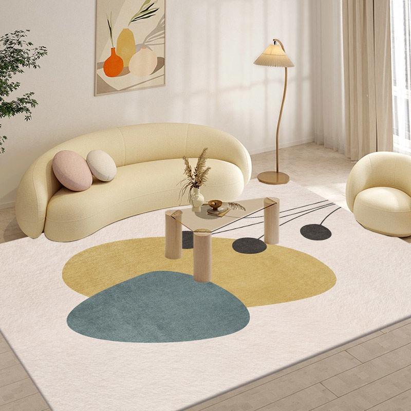 שטיח אזור שולחן קפה ספה קווים מופשטים קל לניקוי קישוט סלון שטיח לא מחליק שטיחון רצפה לבית מסדרון חדר שינה