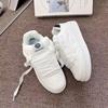 Small fresh and breathable fashion board shoes women's ins tide thick-soled versatile little white shoes 2025 summer student casual bread shoes