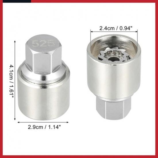 525 Wheel Lock Lug Nut Anti Theft Screw Removal Key