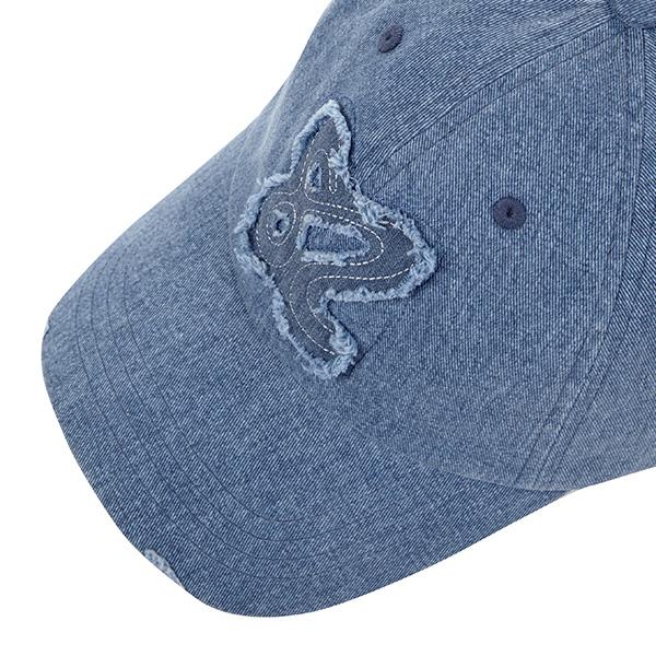 Ssaemsonaiteuledeu Logo Applique Ball Cap Vintage Blue Uv631003