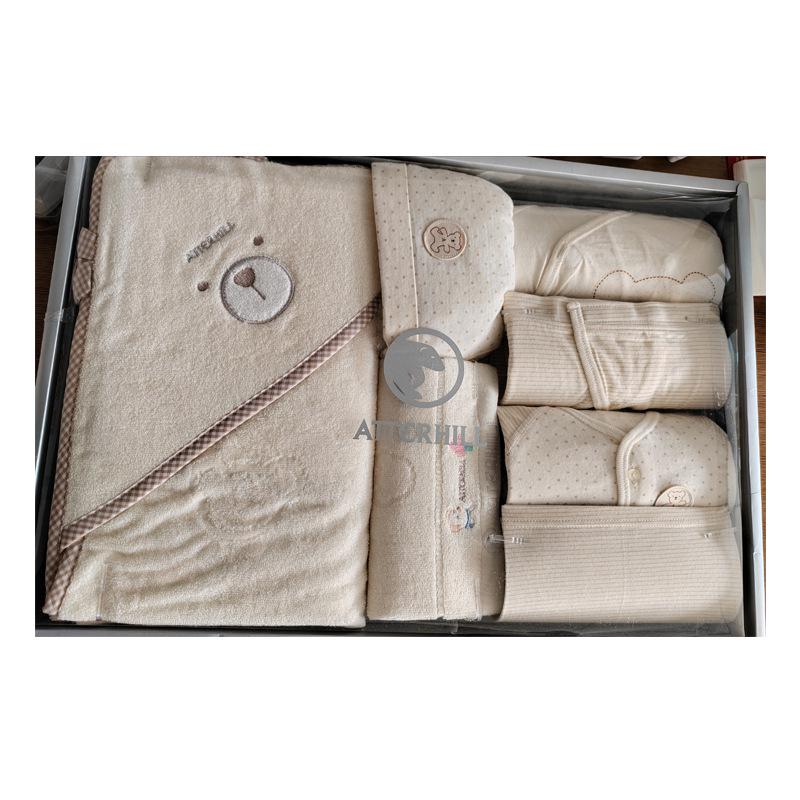 Four Seasons Baby Gift Box: Pure Cotton Clothes & Supplies for 100 Days & Full Moon Celebrations.