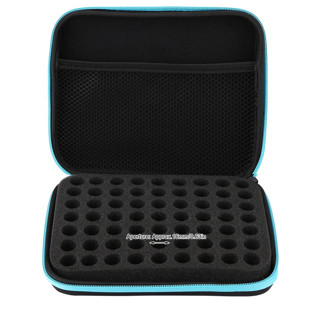 1-2Pcs 63 Slots Portable Aromatherapy Essential Oil Storage Bag Case Box Organizer Essential Oil Storage Bag 21.5*17.2*5cm