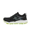 Go Series Bequemes Gewebe Synthetikleder Niedrig geschnitten Laufschuhe Damen Sneaker Schwarz 129147C-BKLM