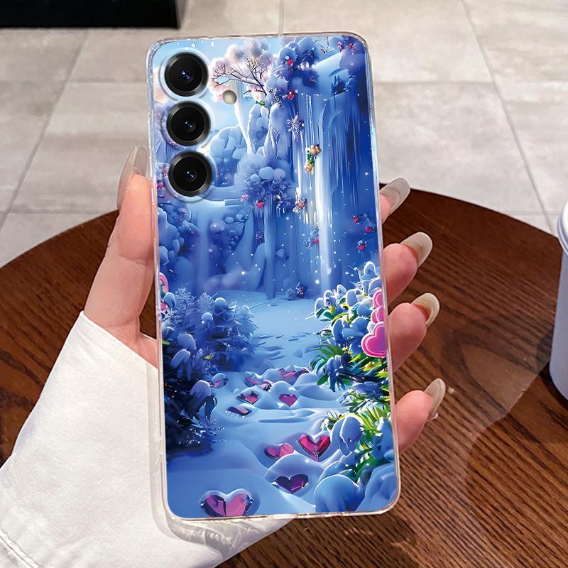 For Samsung Galaxy S25 FE S25 Edge S25 Slim S25+ Cases Clear Soft TPU Back Cover For Samsung S25 Plus Cute Rabbit Cat Phone Case
