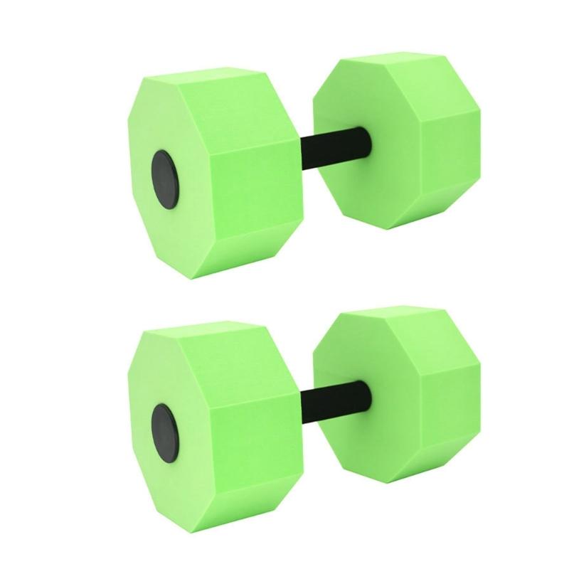 

1Pair Water Aquatic Exercise Dumbbell Fitness Equipment Aquatic Exercise Dumbbell for Fitness Workout Easy to Use зелений