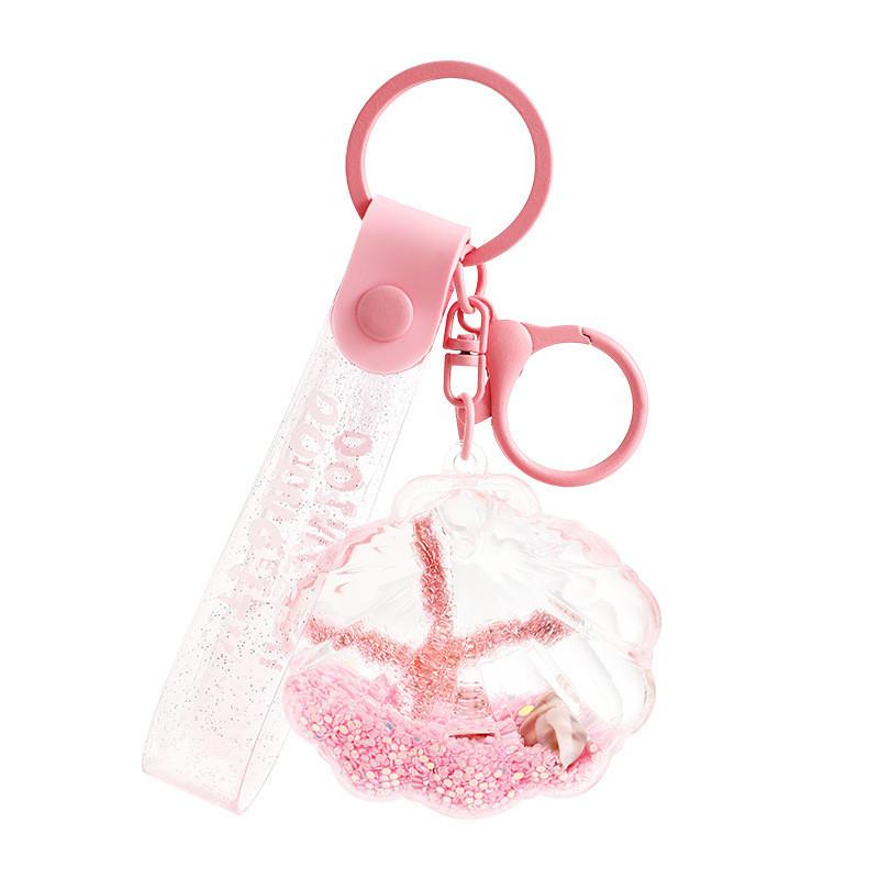Adorable Starfish Seashell Floating Bottle Keychain For Gifts And Decorations