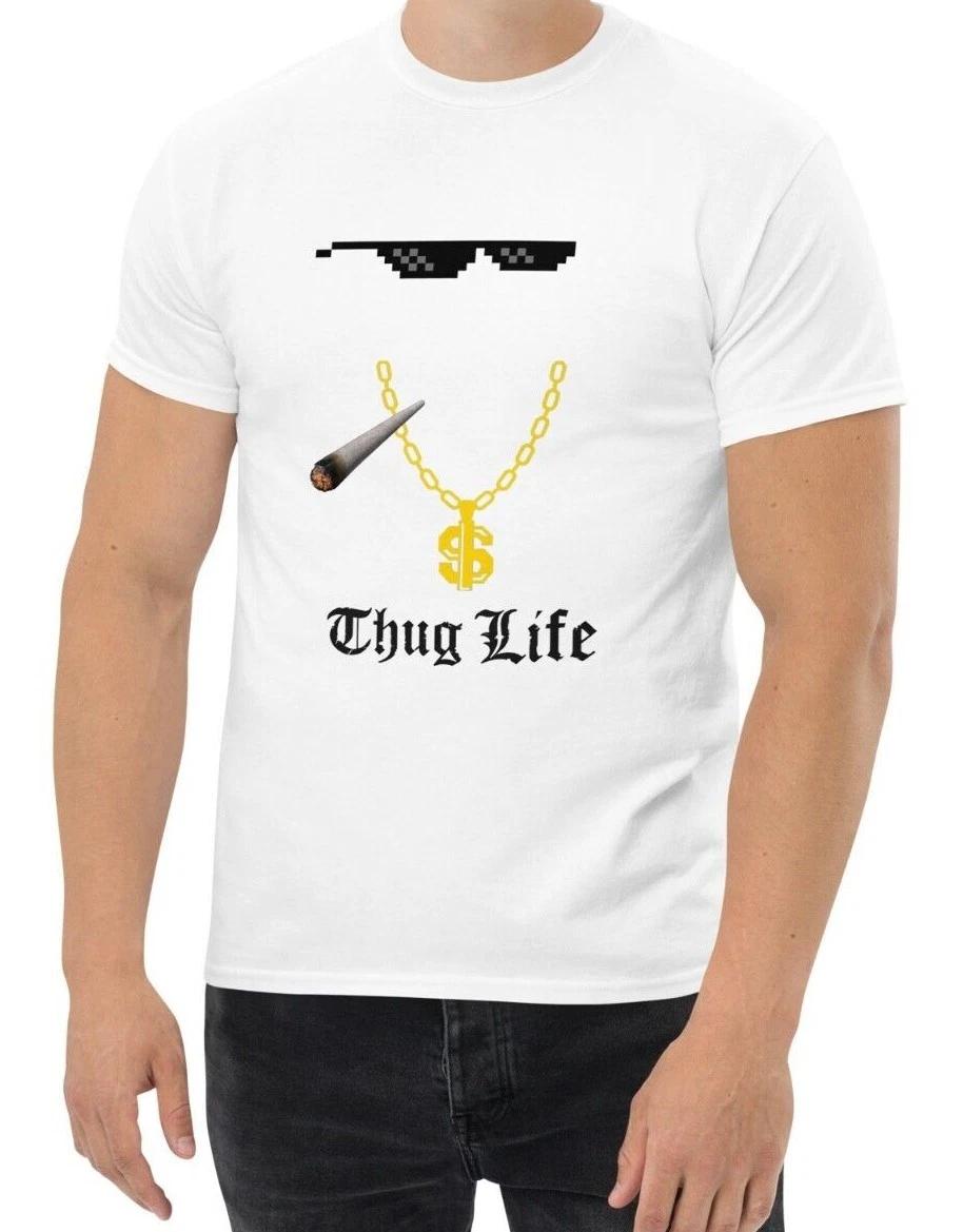 

New Vintage Retro Thug Life Meme Men s T Shirt S-3XL Assorted Colors 4XL