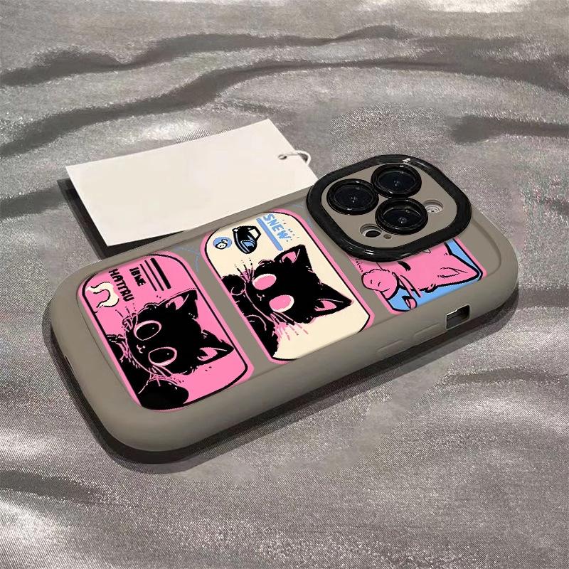 Rosa Katt för Apple 15 Mobilskal Nytt för IPhone14promax Tecknad 13/8plus Tecknad 16