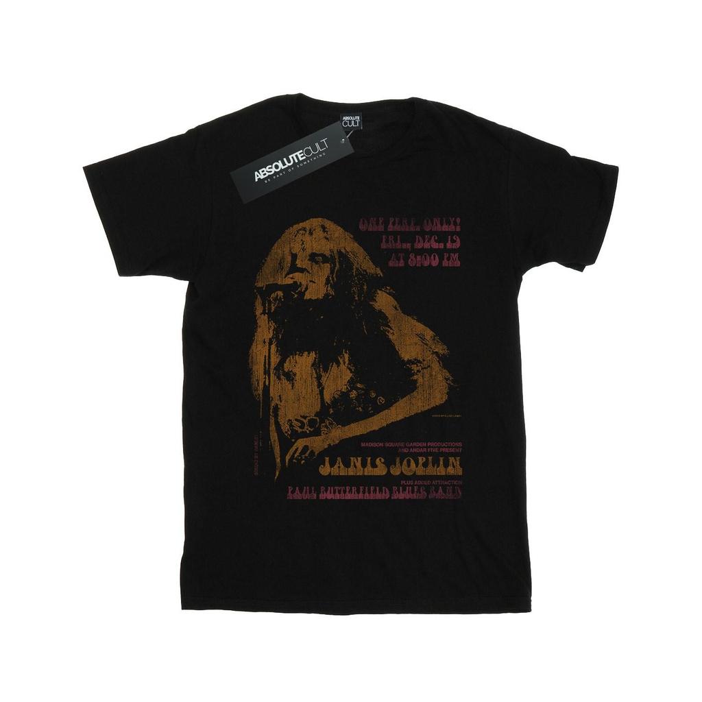 Janis Joplin Womens/Ladies Madison Square Garden Cotton Boyfriend T-Shirt