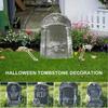 Halloween Yard Signs Tombstone Decoration Cemetery 4 Different Foam Haunted House Graveyard for House Outdoor Party Prank Props