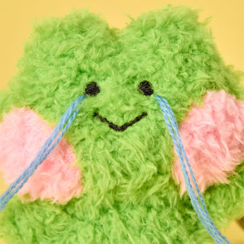 LINE FRIENDS MININI Crying Lenini Plush Doll Keychain