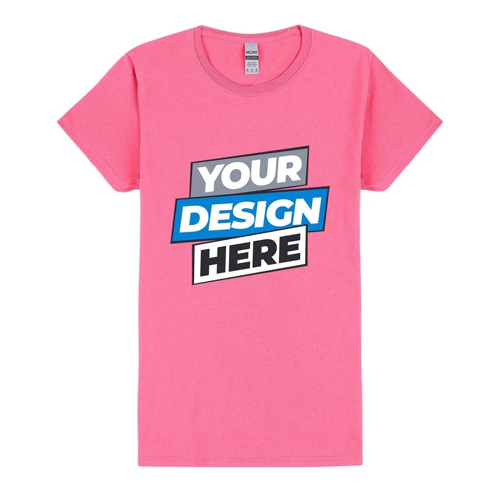 AU Personalised Pink Womens Custom Printed T-Shirt Logo Text Printing Tee Top