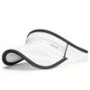 1Pc Mesh Visor Sun Hat For Running, Lightweight, Unisex, Outdoor Summer Sports Cap With Extended Brim, Breathable Sports Style
