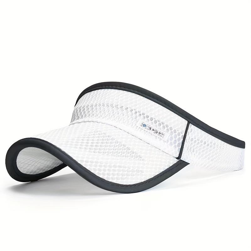 1Pc Mesh Visor Sun Hat For Running, Lightweight, Unisex, Outdoor Summer Sports Cap With Extended Brim, Breathable Sports Style