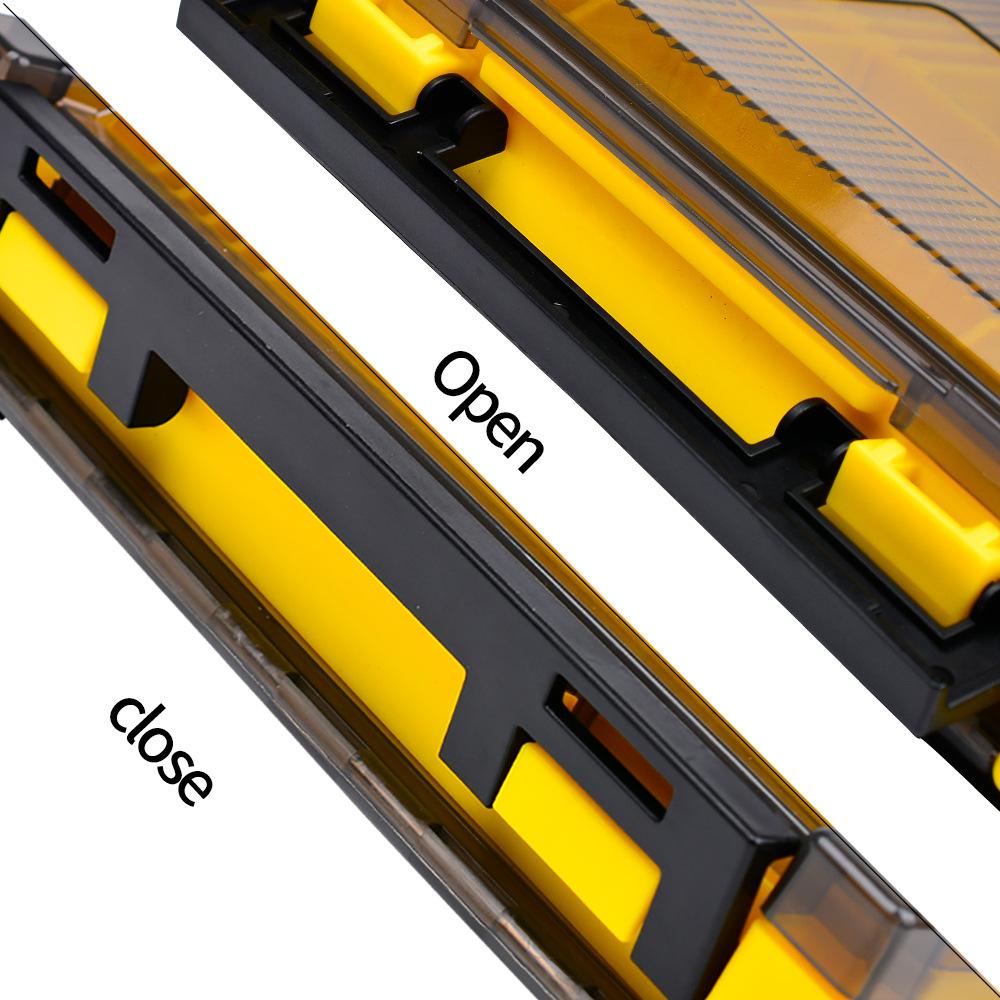 Box na dvojitú návnadu, obojstranný box na rybársky výstroj, box na uloženie falošných návnad na návnady, plastový box na návnadu na návnadu Mino Pencil