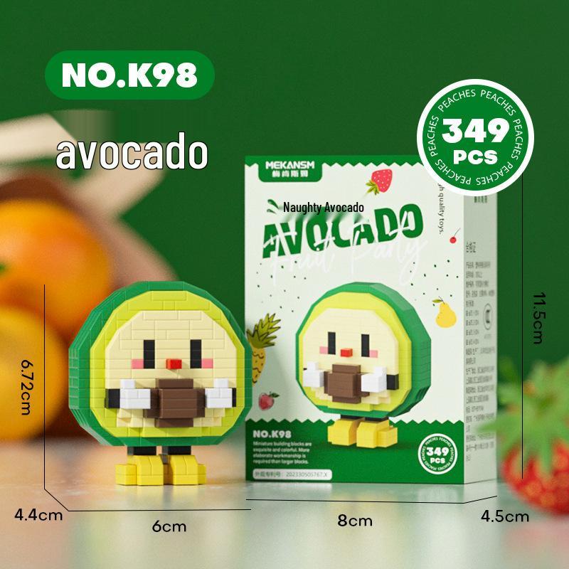 Meikensim Micro-Particle Interlocking Building Blocks - Summer Fruit Party Series (K98-109)