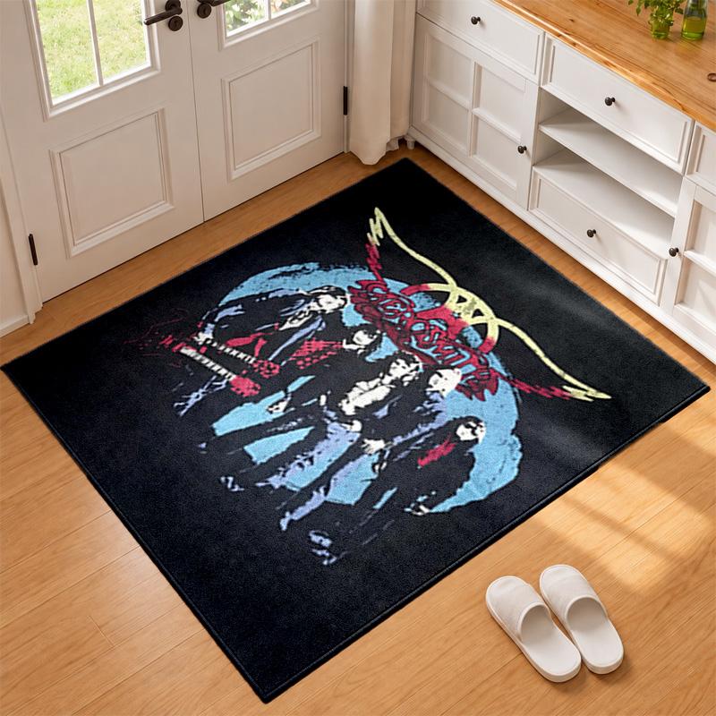 Aerosmith Carpet Door Mat for Living Room or Bedroom Protective Mat Under Chair Office Decoration Christmas Gift Birthday Present