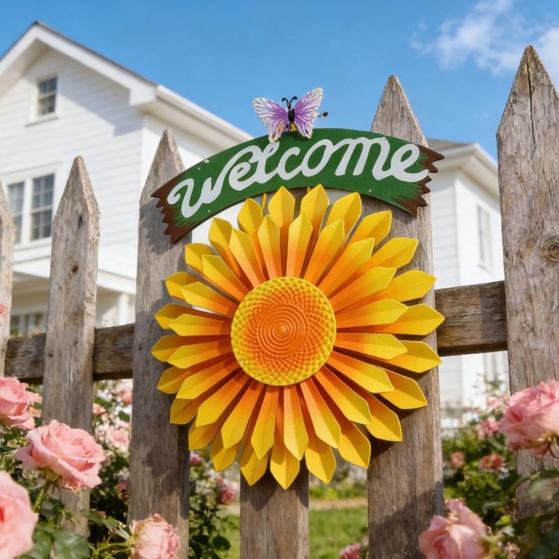Flower Wind Spinner Windmill Toy Decoration Handheld Pinwheels Decoration Colorful Flower Sculpture For Backyard