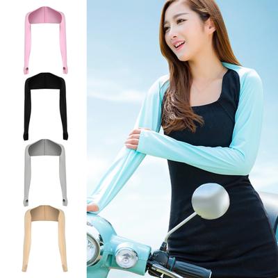 Bisiklet Sürme Golf için Güneş Kremi Kollukları Anti-UV Düz Renk Buz Şalı Kol Omuzlar için Hızlı Kuruyan Günlük Giyim Seyahat Soğutucu Şal Kol