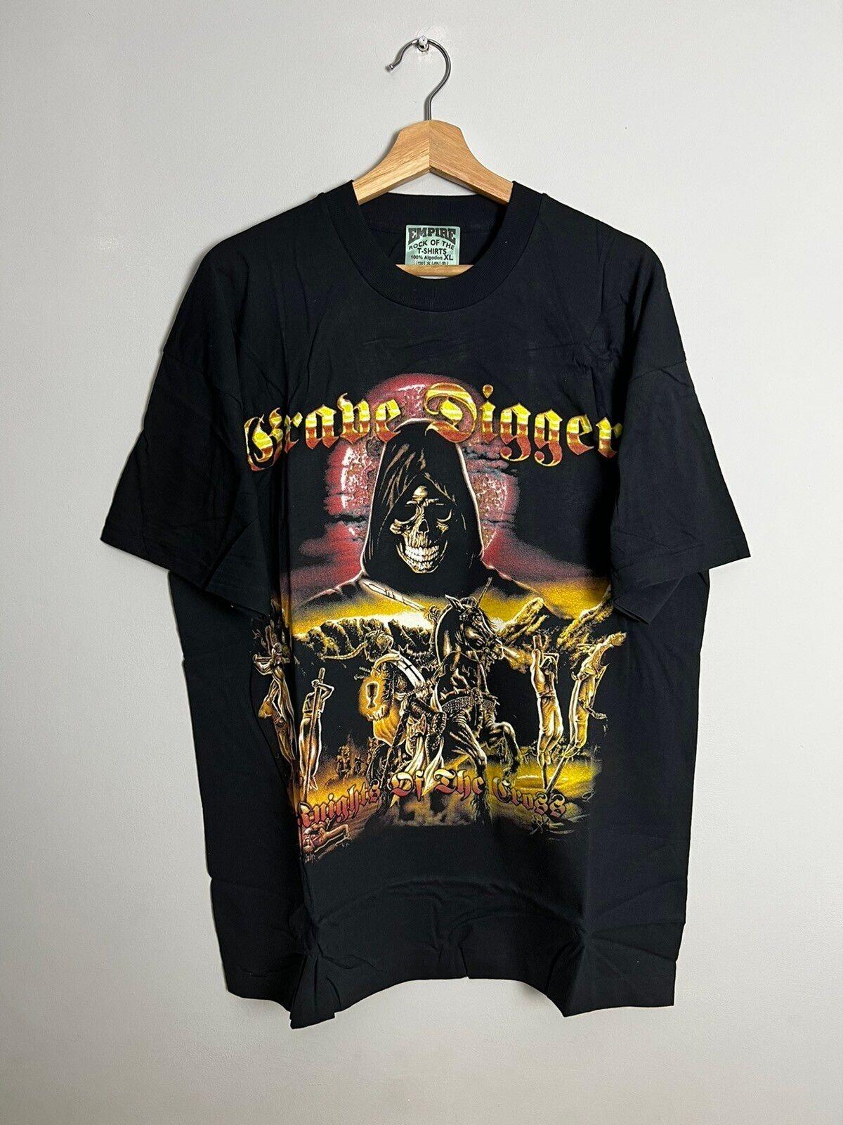 Rare Vintage 90s Grave Digger Metal rock Band Tshirt Unisex T-Shirt XXL