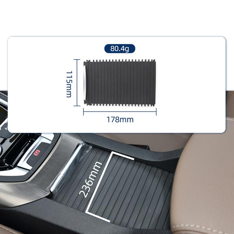 For Peugeot 408 Car Center Console Storage Box Curtain Black Armrest Container Shutters Cover Interior Accessories