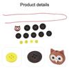 Creative DIY Button Craft Kit for Family Crafting Fun Handmade Hanging Ornaments Plastic Multicolor Decoration for Holidays