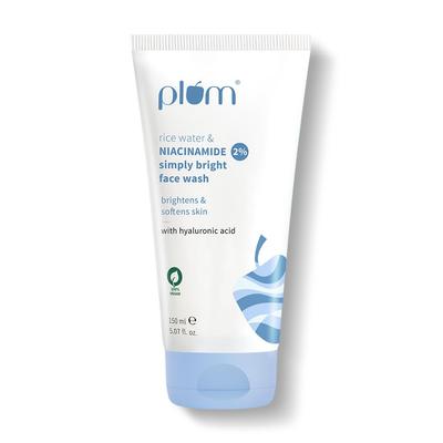 Simply Bright 2% Niacinamide Face Wash with Rice Water for Gentle Daily Cleansing 150ml Pack of 1