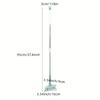 Triangle Floor Brush for Cleaning Bathtub and Floor Gaps, Long Handle Detachable Bathroom, Kitchen, and Balcony