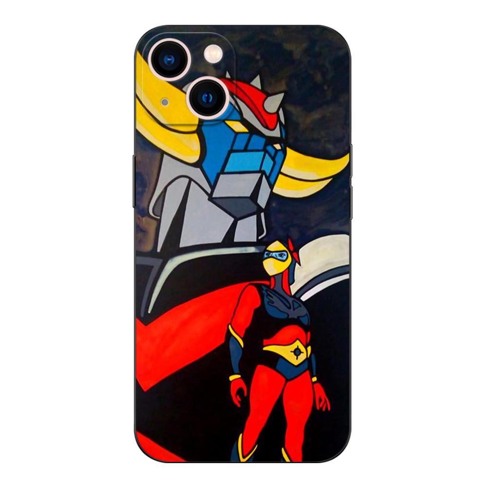 Black Tpu Case For Samsung Galaxy A3 A5 A7 2016 2017 2018 Cover UFO Robot Grendizer