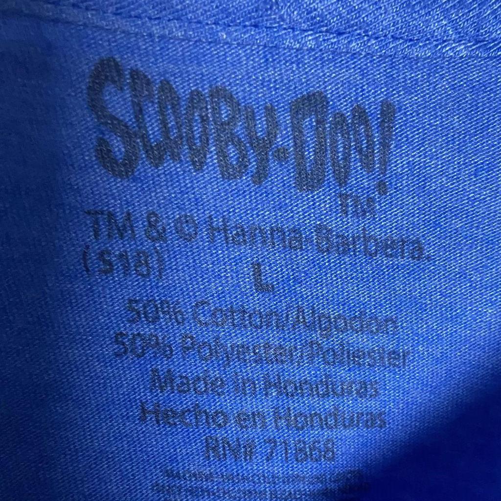 [USED] Vintage USA Anime T-Shirt Scooby-Doo Blue L Print T-Shirt