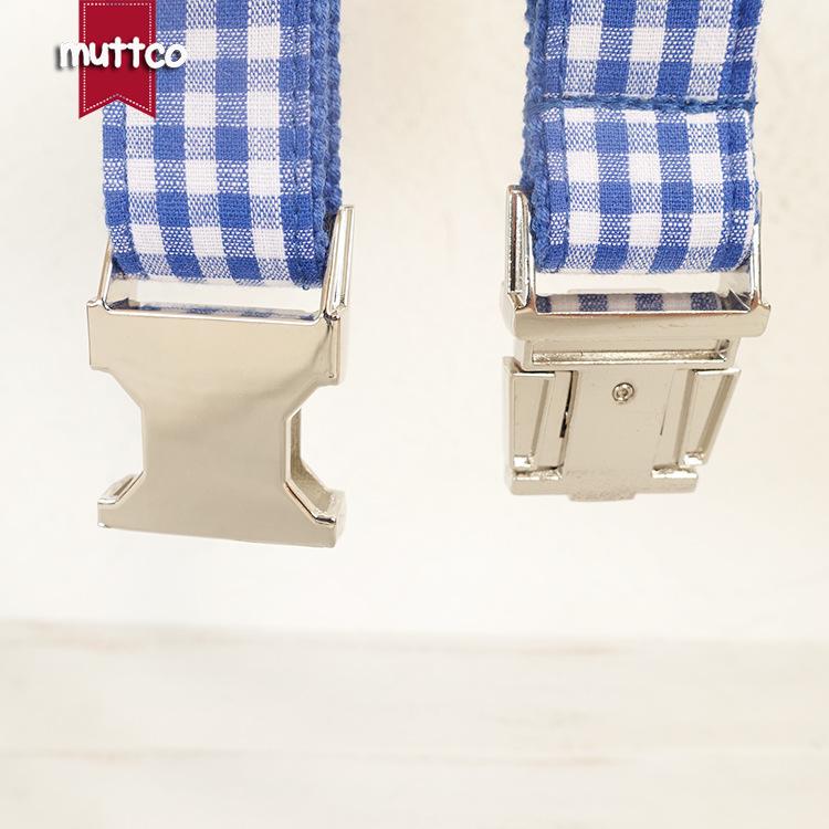 Blue Plaid Dog Collar - Unique Personality Pet Accessory