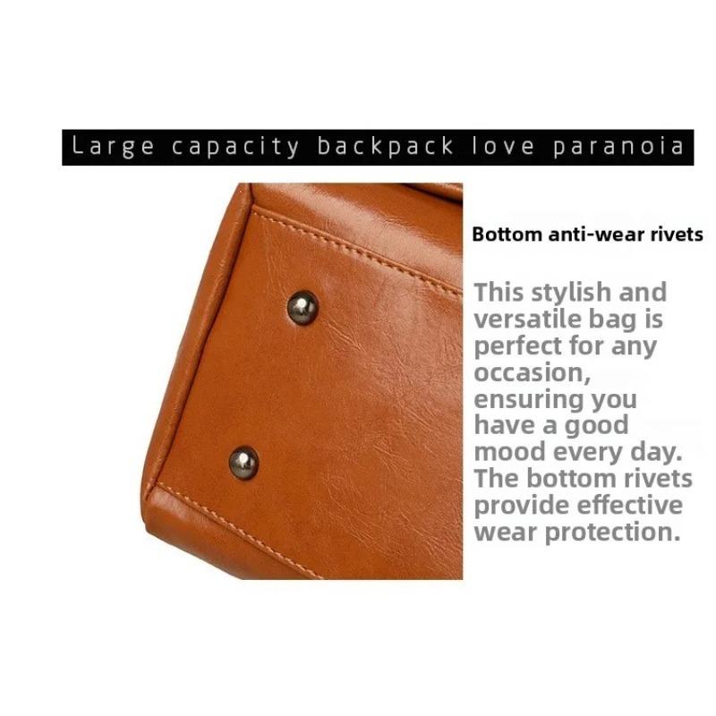 Womens Stylish PU Leather Handbag Woven Handle Adjustable Strap Single Shoulder Bag Handheld Crossbody Design Daily Bag for Commute Casual Activities