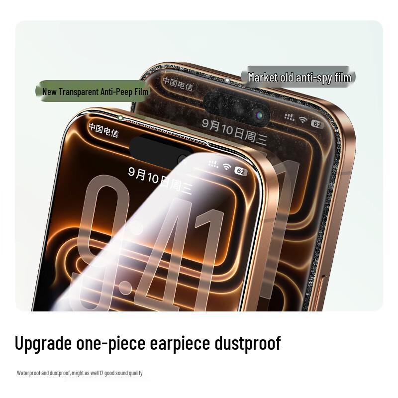 Ugreen iPhone 17 Pro Max Anti-Peep Tempered Glass Screen Protector